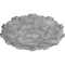 Ekena Millwork Durham Ceiling Medallion (Fits Canopies up to 4 1/4"), 31"OD x 1 1/2"P, Ultra Pure White Crackle CM31DUUWC - alternate 4